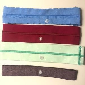 Lululemon headbands set of 4
